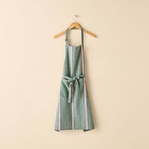 Hearth & Hand Kids Holiday Striped Green Apron